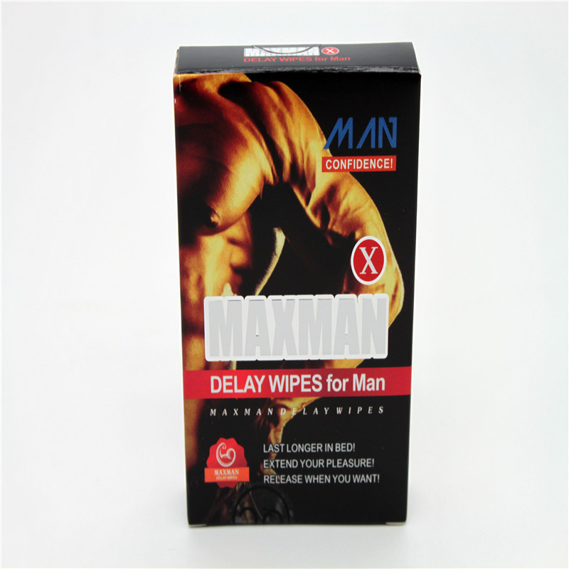 MAXMAN delay wipes Toallitas sexuales Desinfección